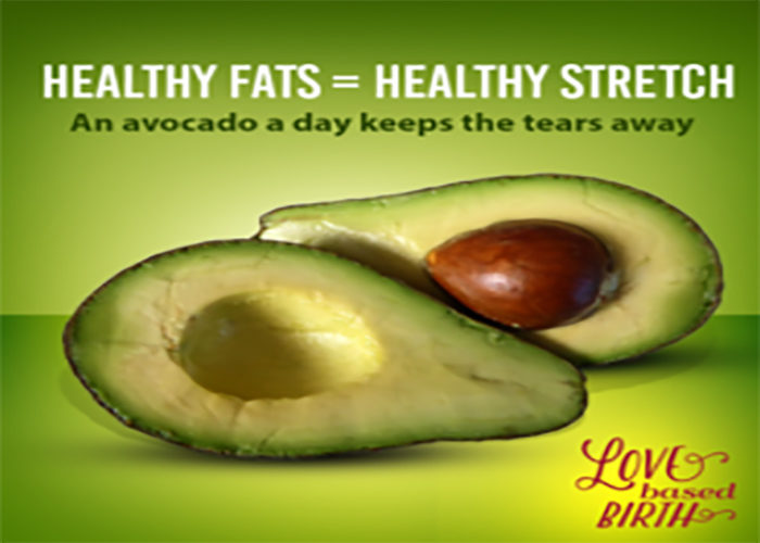 healthy fats = healthy stretch. An avocao a dat keeps the tears away.
